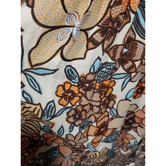 Nicolle Miller Studio Spaghetti Straps Beading LCocktail Dress Floral - Picture 6 of 11